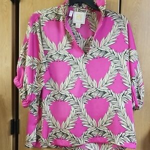 Emily McCarthy Pink Patterned Women's blouse